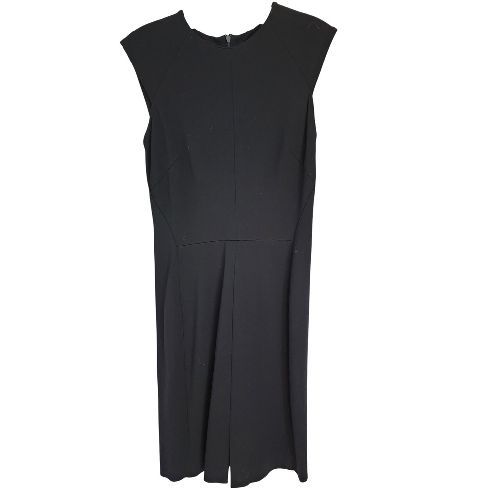 MM.LaFleur Katie Dress NEW Black Sleeveless Sheath Work Career Size 8 - Picture 4 of 7